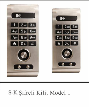 WC kabin aksesuarları — şifreli dijital kilit