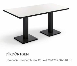 Dikdörtgen masa