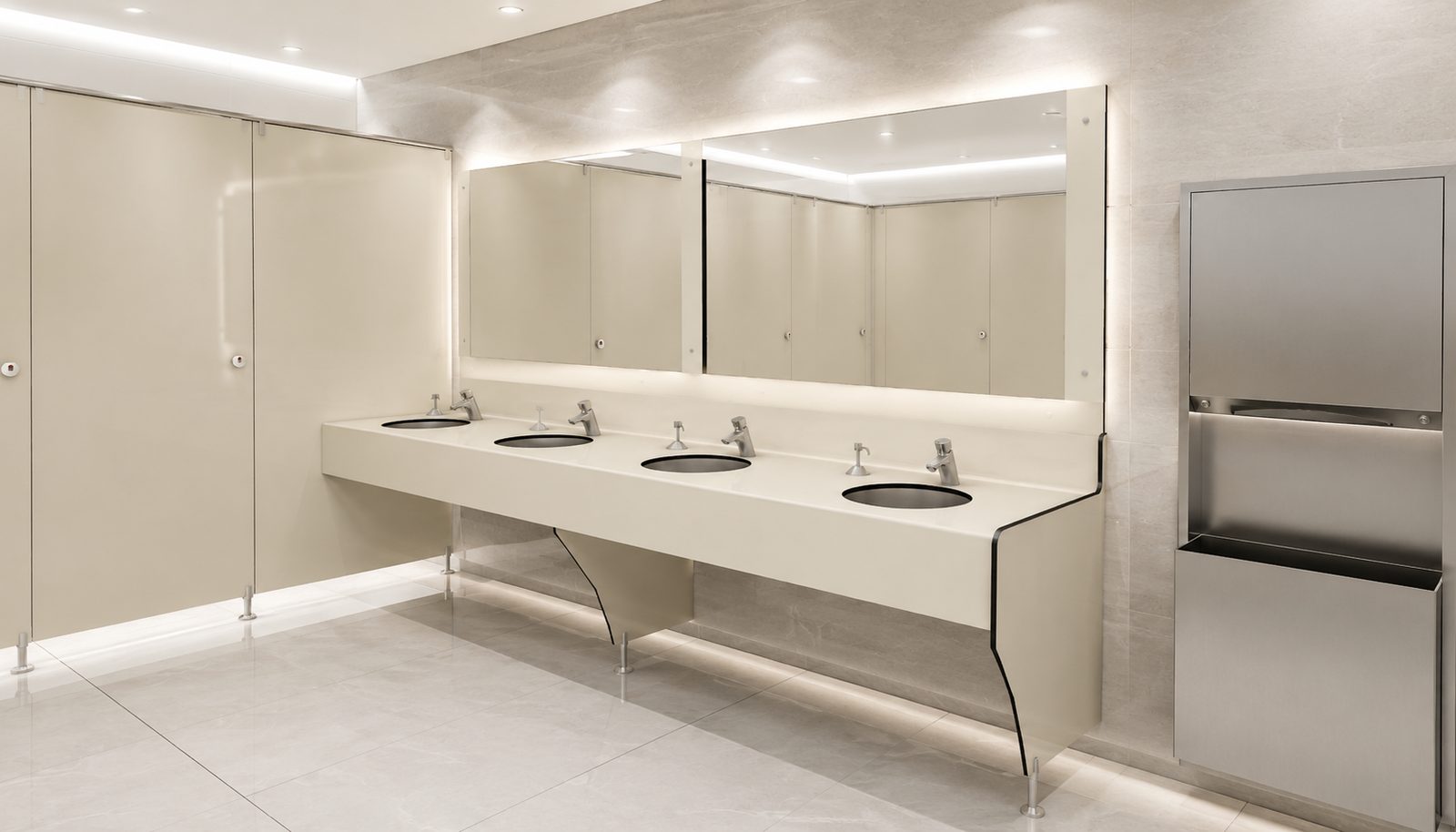 Compact laminat lavabo tezgâhı
