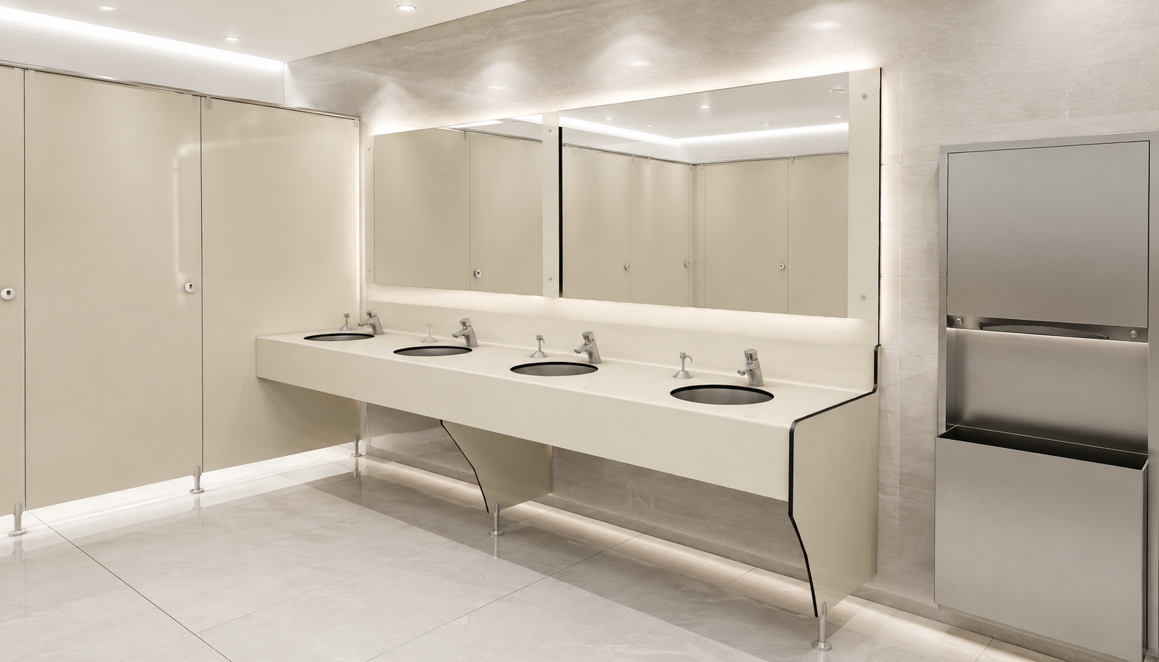 Compact laminat lavabo tezgâhı