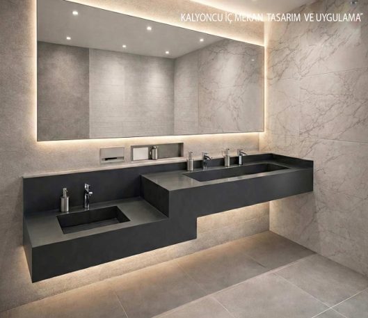 WC Lavabo Akrilik Tezgah